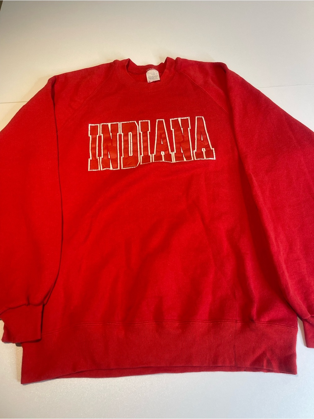 Russell Athletic Red Indiana Crewneck Sweatshirt